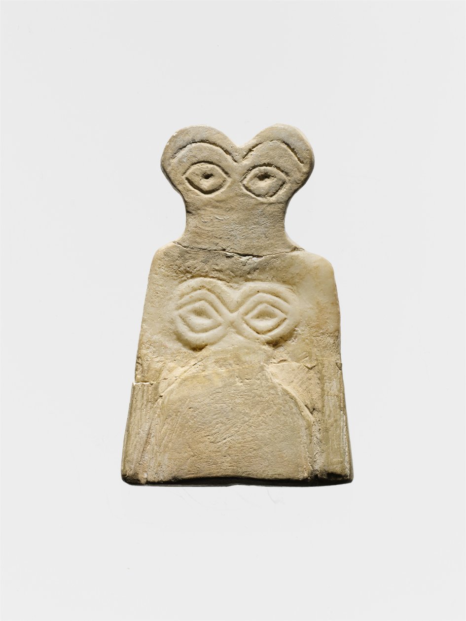 Közép-uruki szembálvány, i.e. 3700-3500 körül (gipsz alabástrom) alkotó: Mesopotamian School
