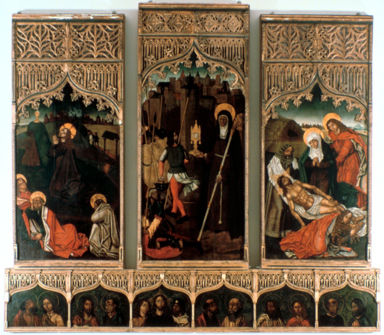 Santa Clara triptichonja, 1486 alkotó: Mestre Hilarius