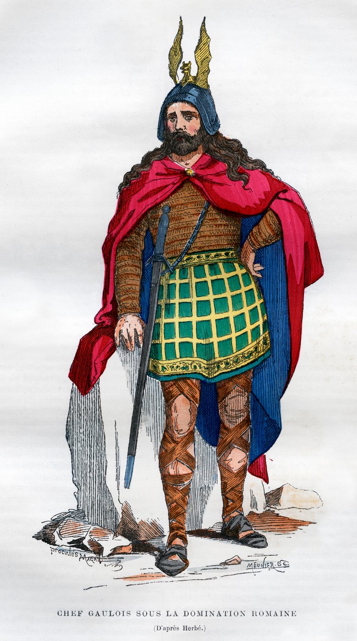 Gallia főnök a római megszállás alatt, Kr.e. 1. század - Kr.u. V. század 1882-1884. alkotó: Meunier