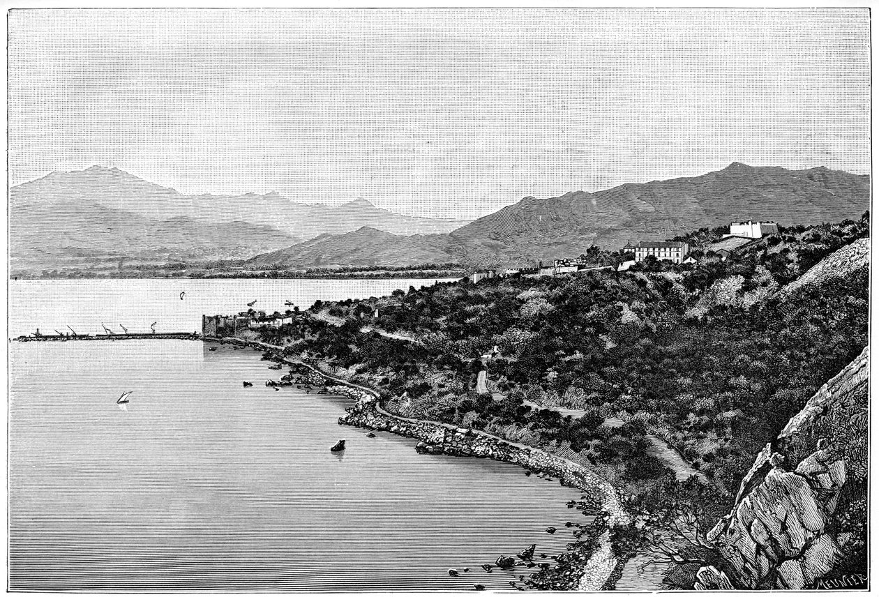 Kilátás a Stora-öbölre, 1890 alkotó: Meunier