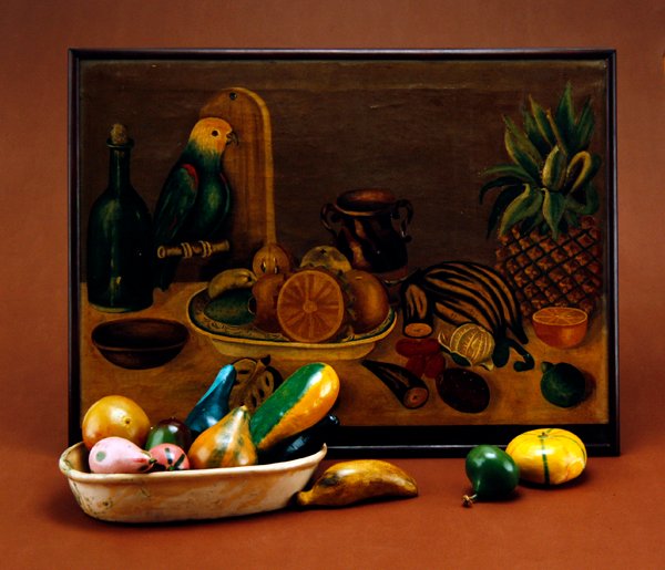 Csendélet, 19. század közepe alkotó: Mexican School