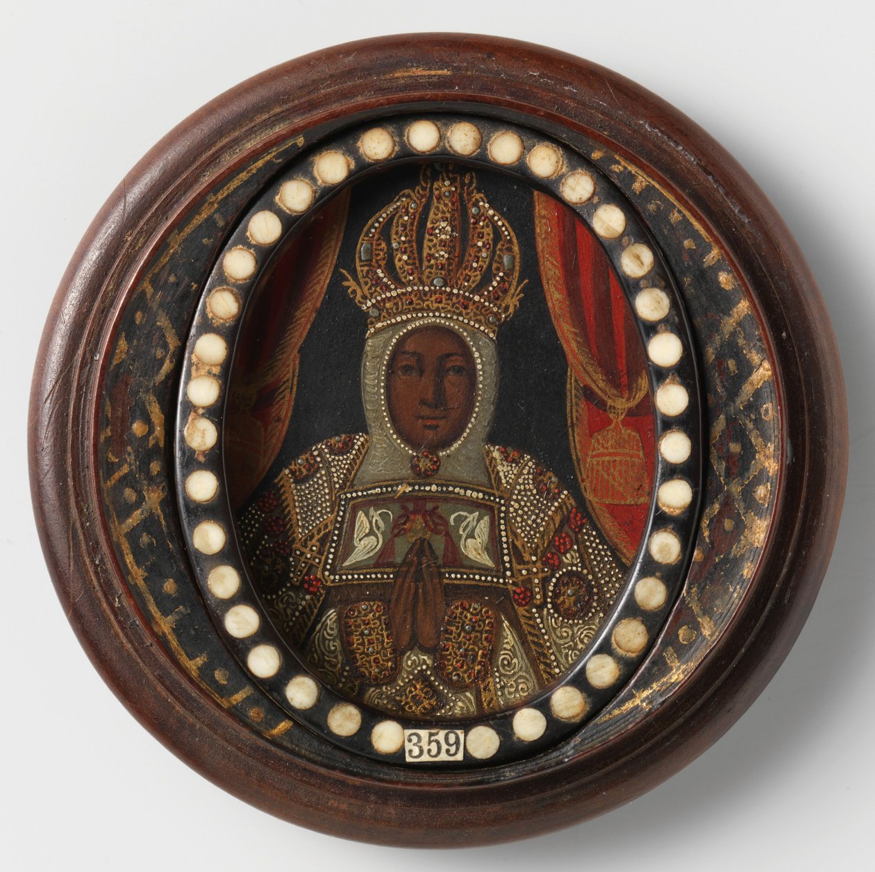 Fekete Madonna, névtelen, 1650-99 alkotó: Mexican School