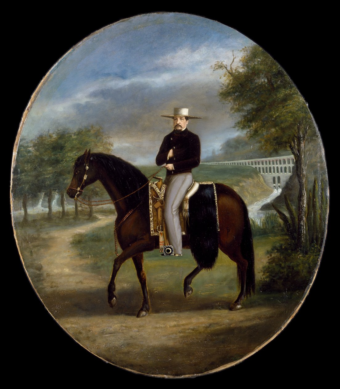 Don Manuel Romero de Terreros Villamil (olaj, vászon, papírra rögzítve) alkotó: Mexican School