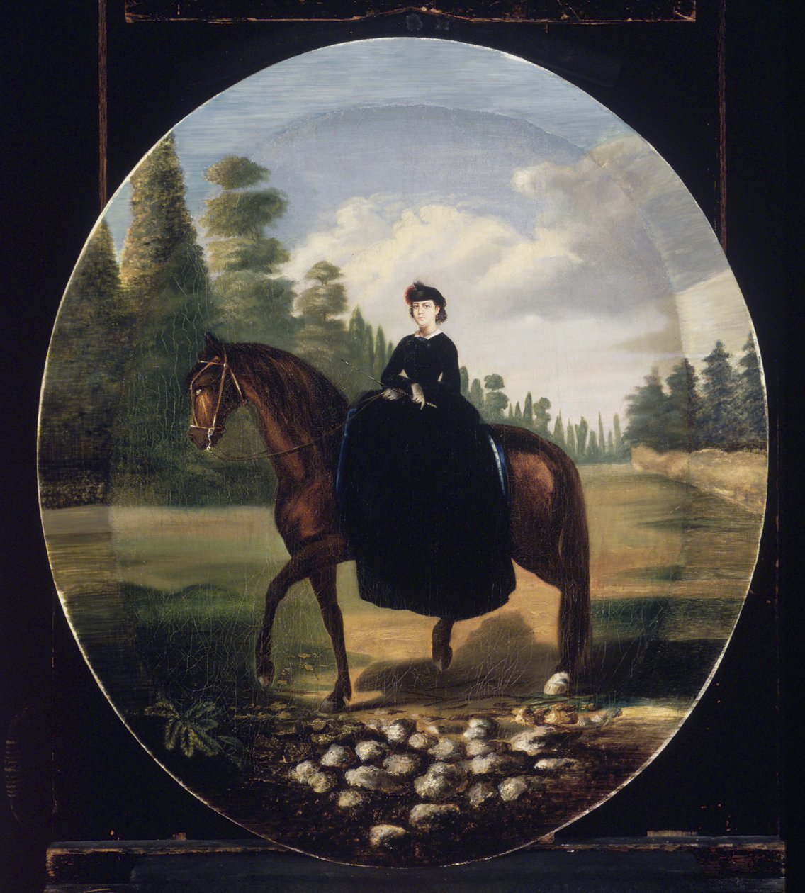 Dona Maria Josefa Romero de Terreros de Parada (olaj, vászon, papírra rögzítve) alkotó: Mexican School