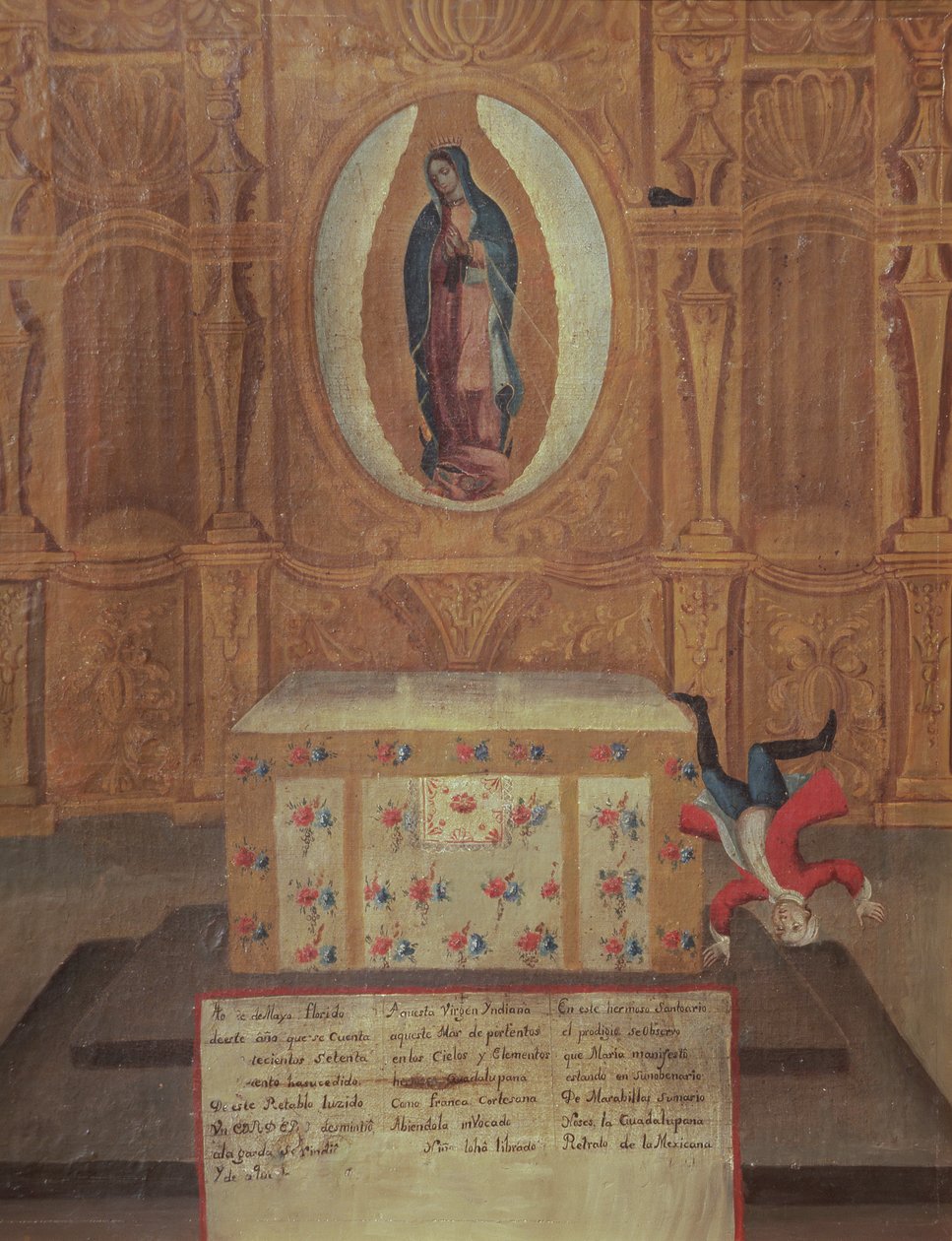 A guadalupe-i szűznek szentelt ex-voto alkotó: Mexican School