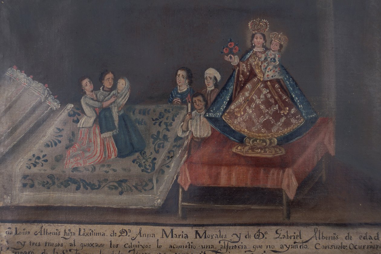 Ex-voto festmény, 1851 alkotó: Mexican School