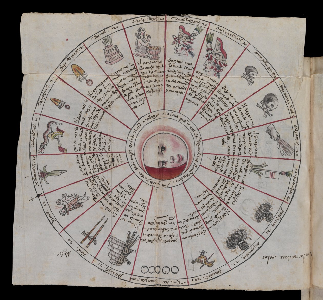 MS Hunter 242, fol.177-178 (toll és tinta papíron) alkotó: Mexican School