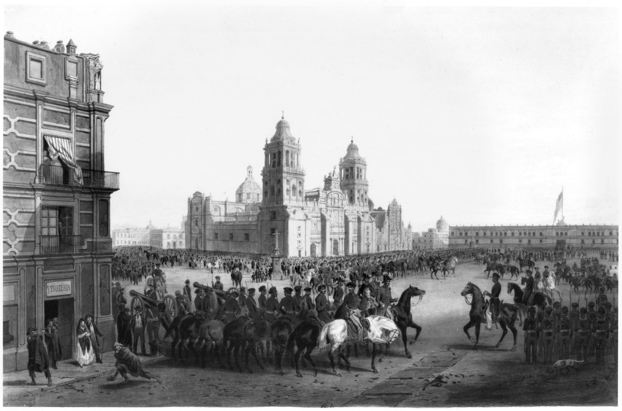 Winfield Scott vezérőrnagy (1786-1866) 1847-ben belép Mexikóba, 1847 alkotó: Mexican School