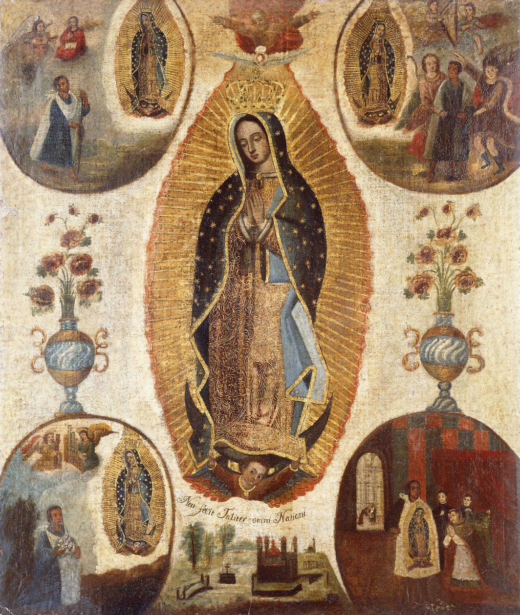 Guadalupe-i Szűzanya; Guadalupe-i Szűzanya alkotó: Mexican School
