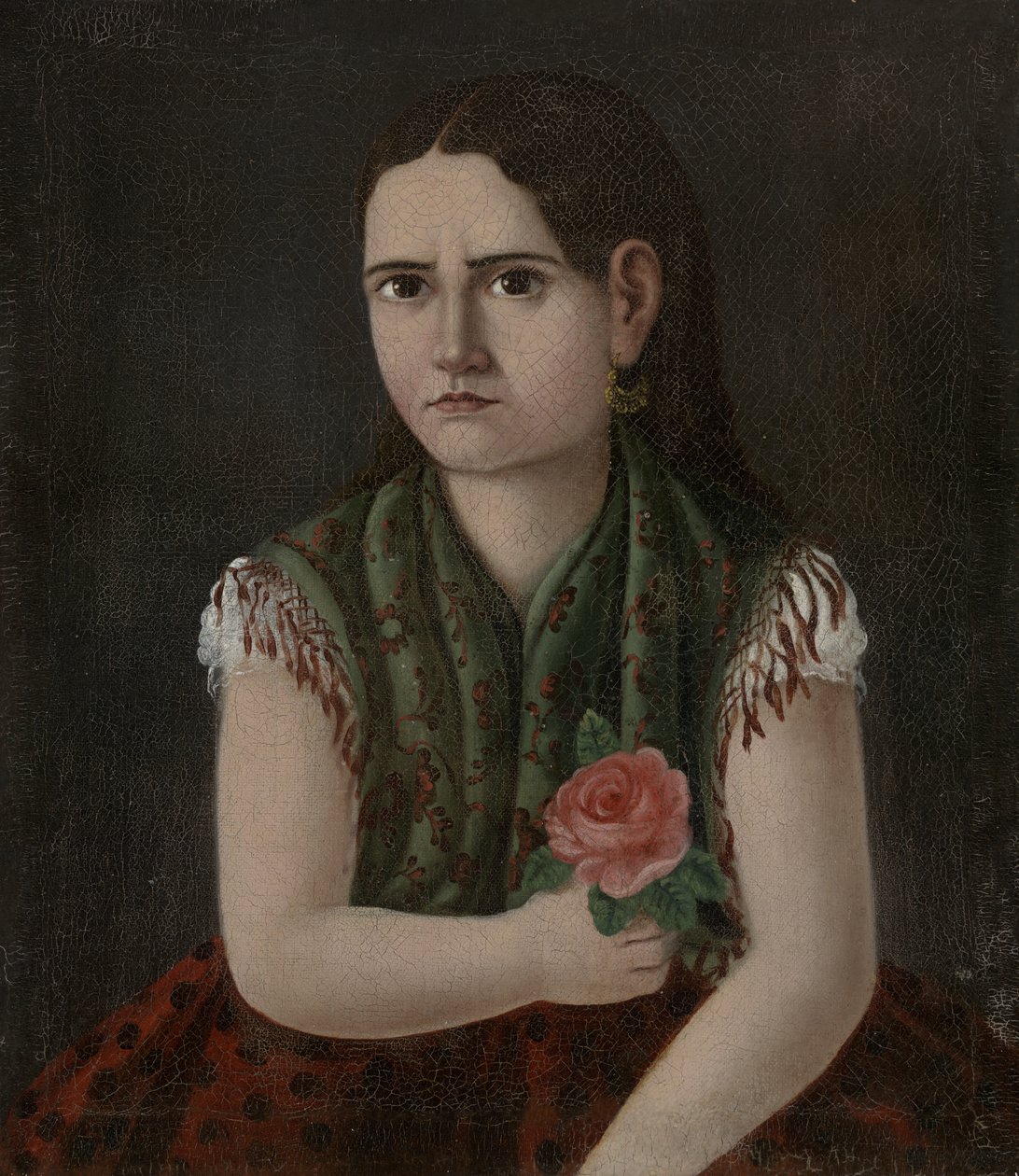 Női portré, 1880 körül alkotó: Mexican School