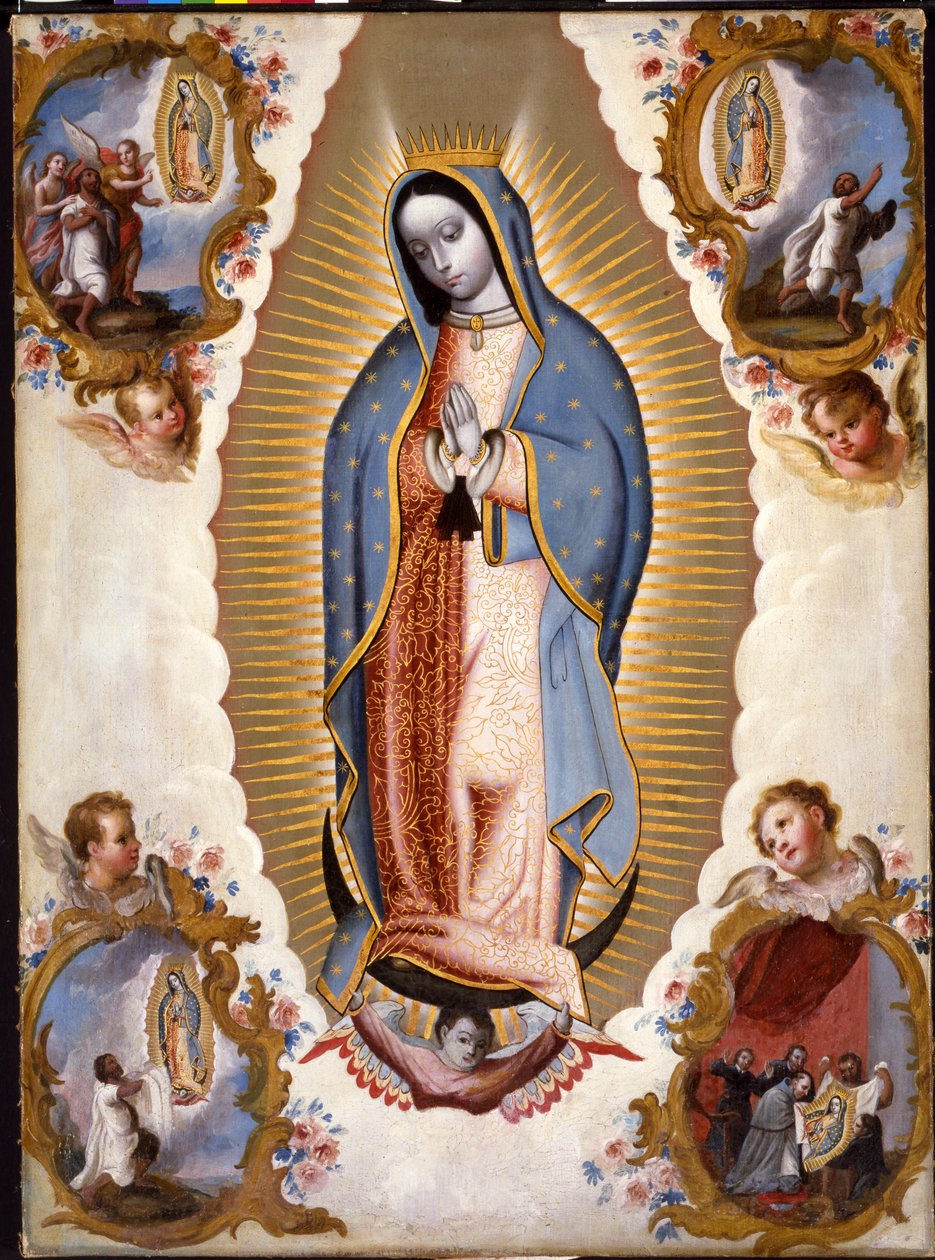 A guadalupei szűz alkotó: Mexican School