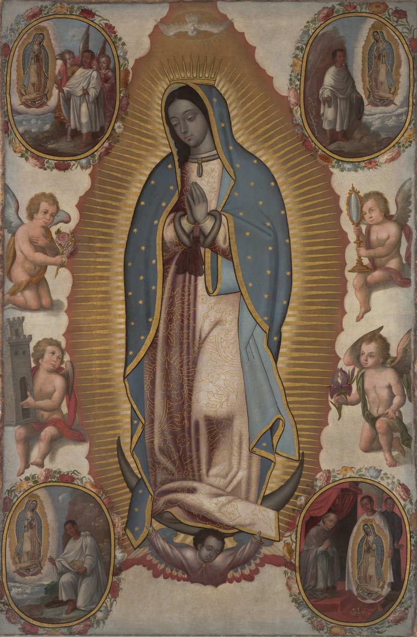 Guadalupe-i Szűz, 1700 körül (olaj, vászon) alkotó: Mexican School