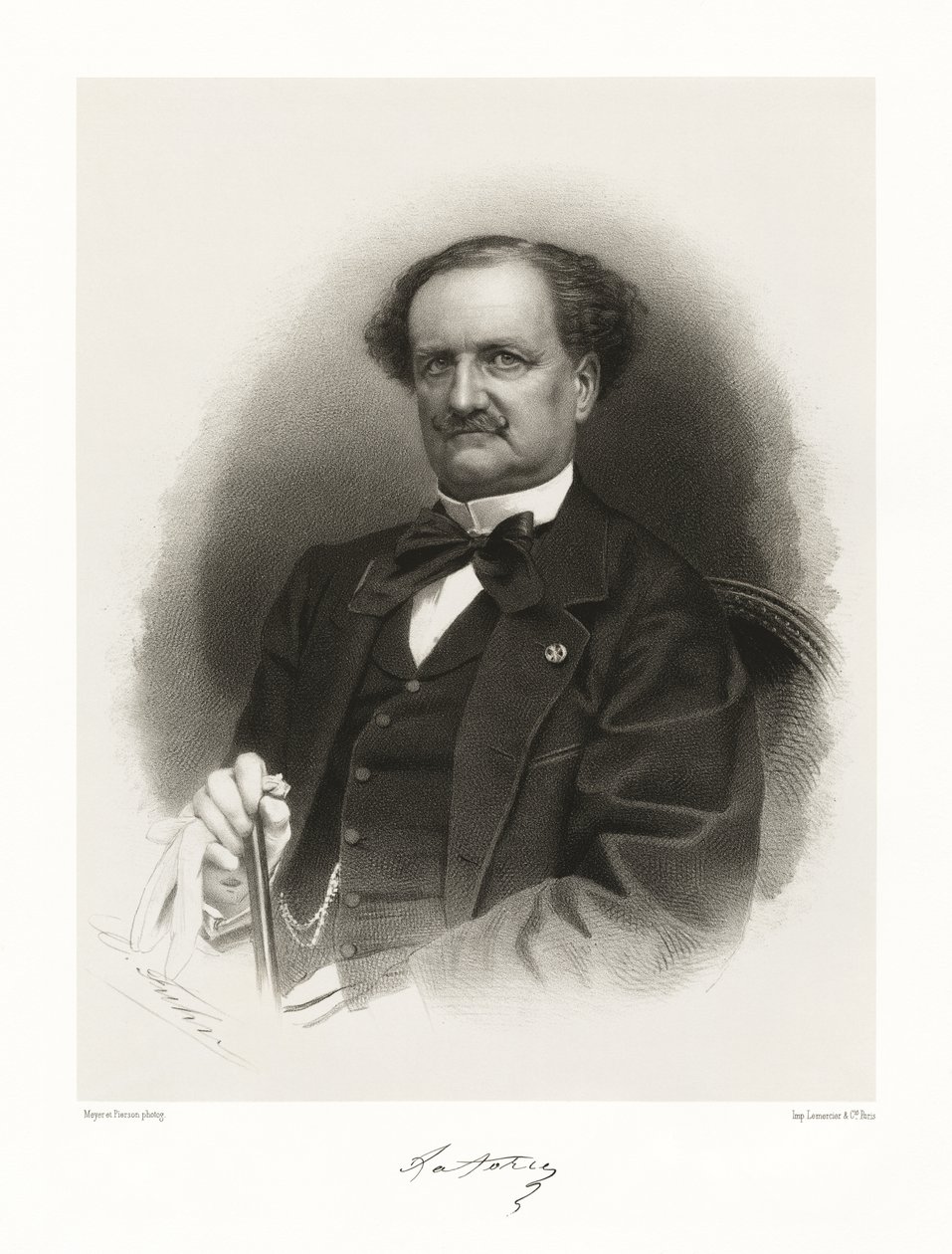 Auguste Luc Nompar Gaumont duc de la Forge, 1865-66 alkotó: Meyer and Pierson