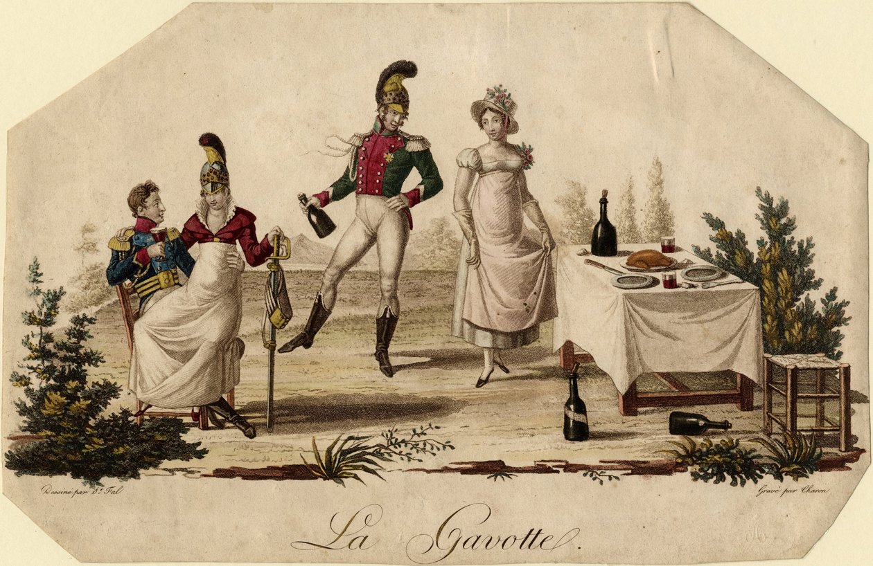Gavotte, c. 1815 alkotó: Meynier Saint Fal