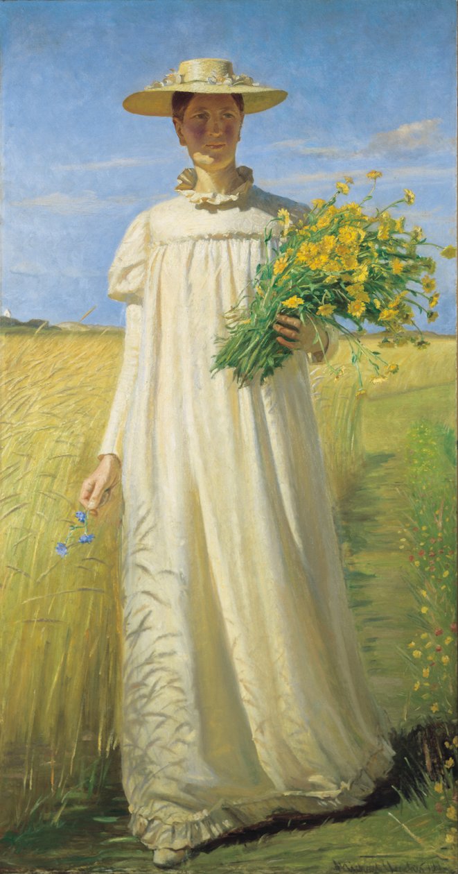 Anna Ancher visszatér a pályáról alkotó: Michael Peter Ancher