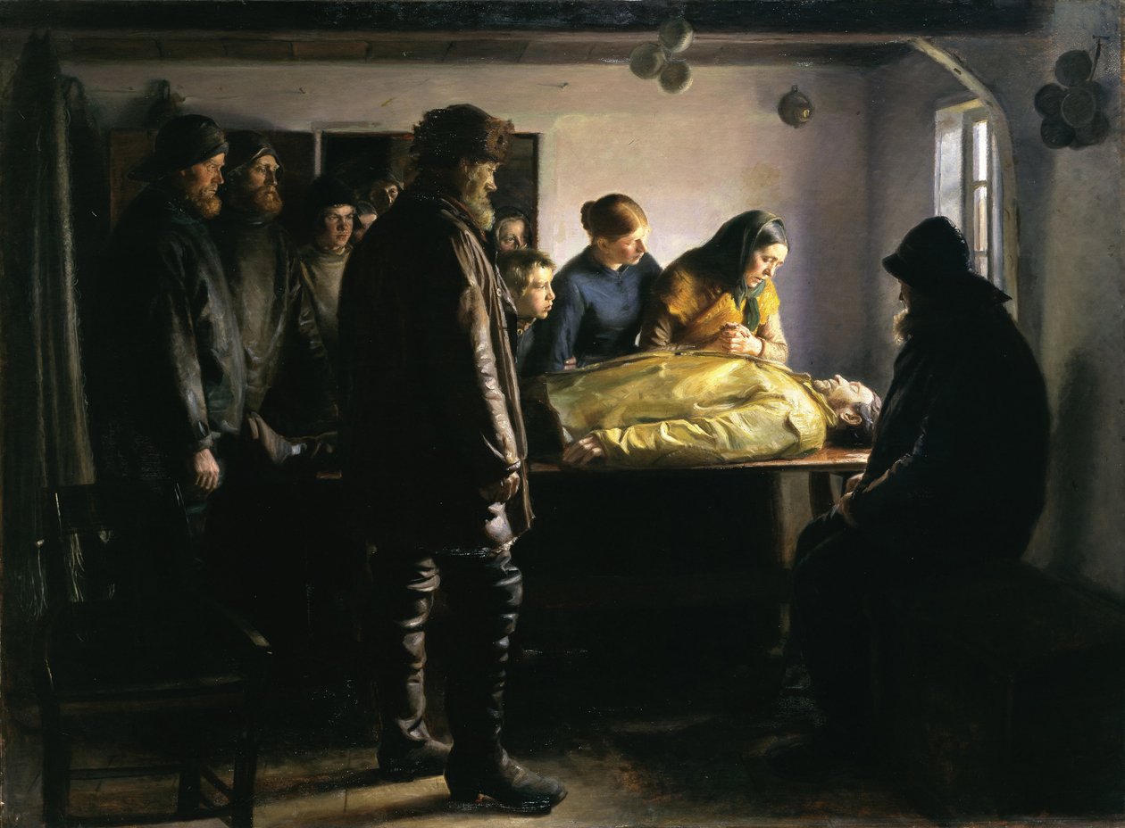 A megfulladt halász alkotó: Michael Peter Ancher