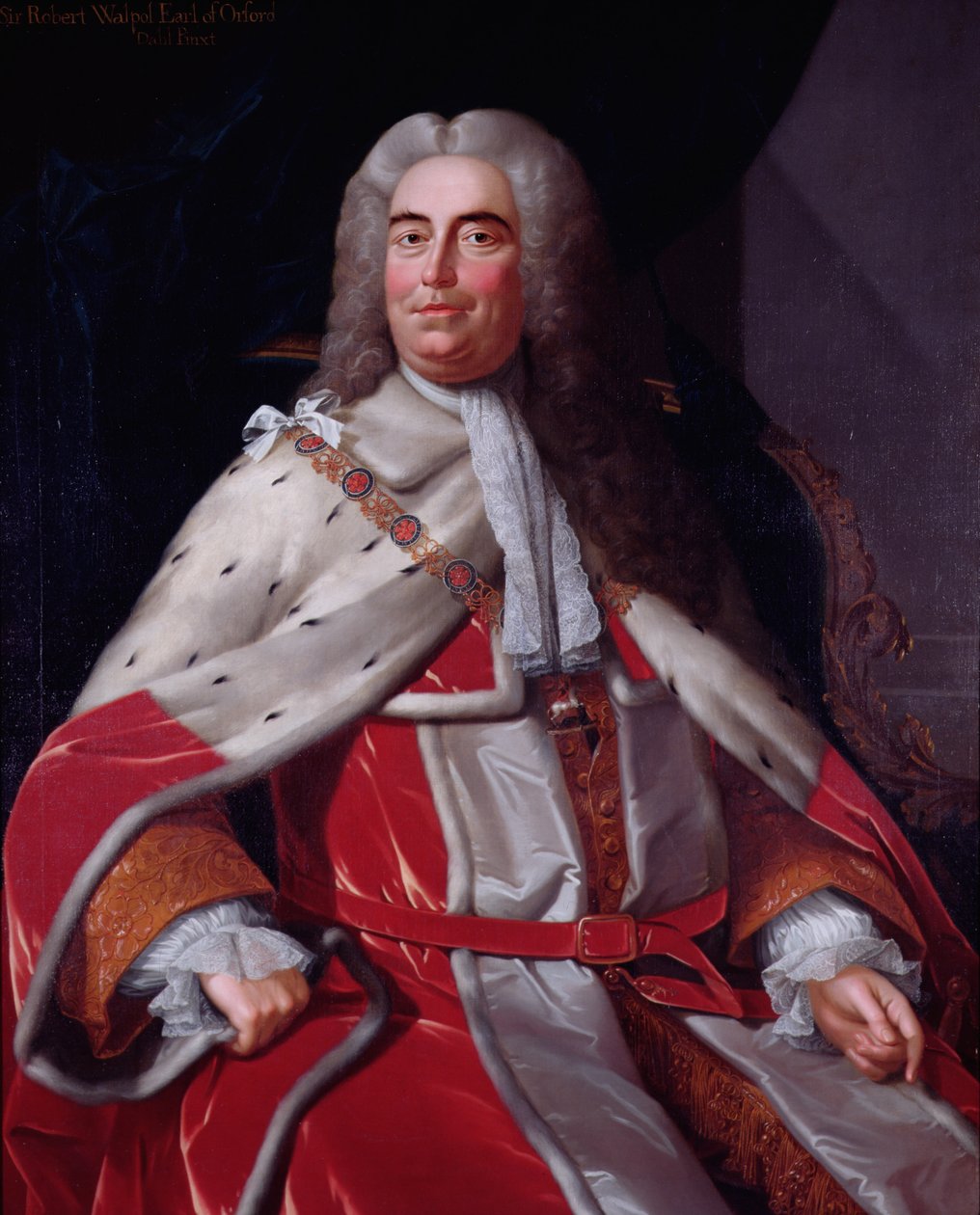Sir Robert Walpole, Orford grófja (1676-1745), a kincstár első ura és pénzügyminiszter alkotó: Michael Dahl