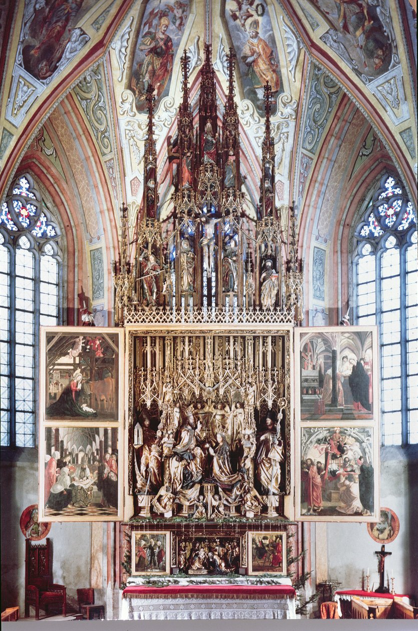 A Szent Wolfgang-oltár (második megnyitó) 1471-81 alkotó: Michael Pacher