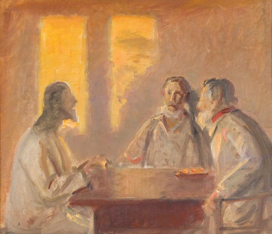 Krisztus Emmausban alkotó: Michael Peter Ancher