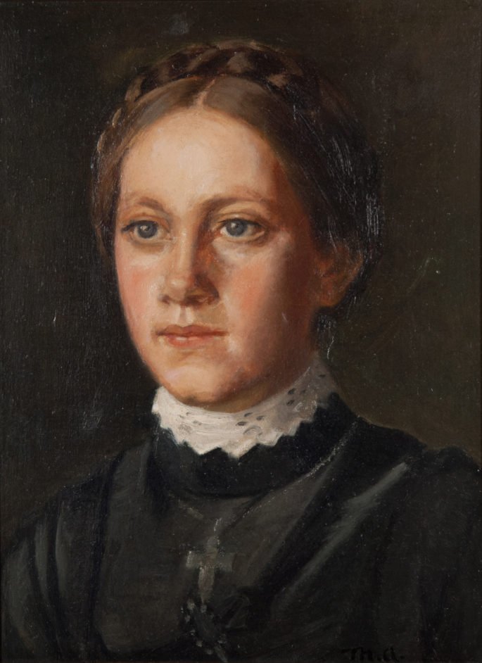 Caroline Marie Larsen Løth portréja alkotó: Michael Peter Ancher