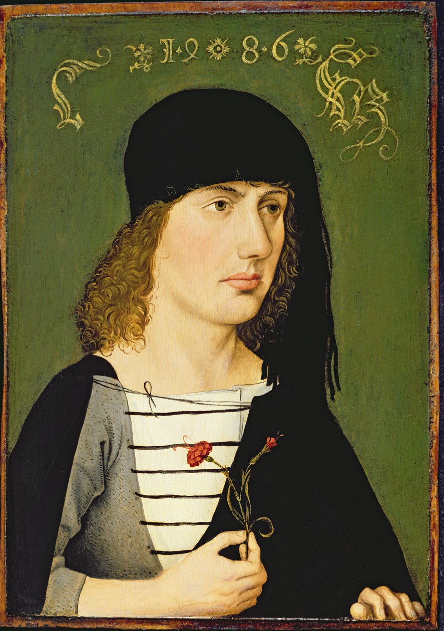 Egy fiatalember, 1486 alkotó: Michael Wolgemut or Wolgemuth