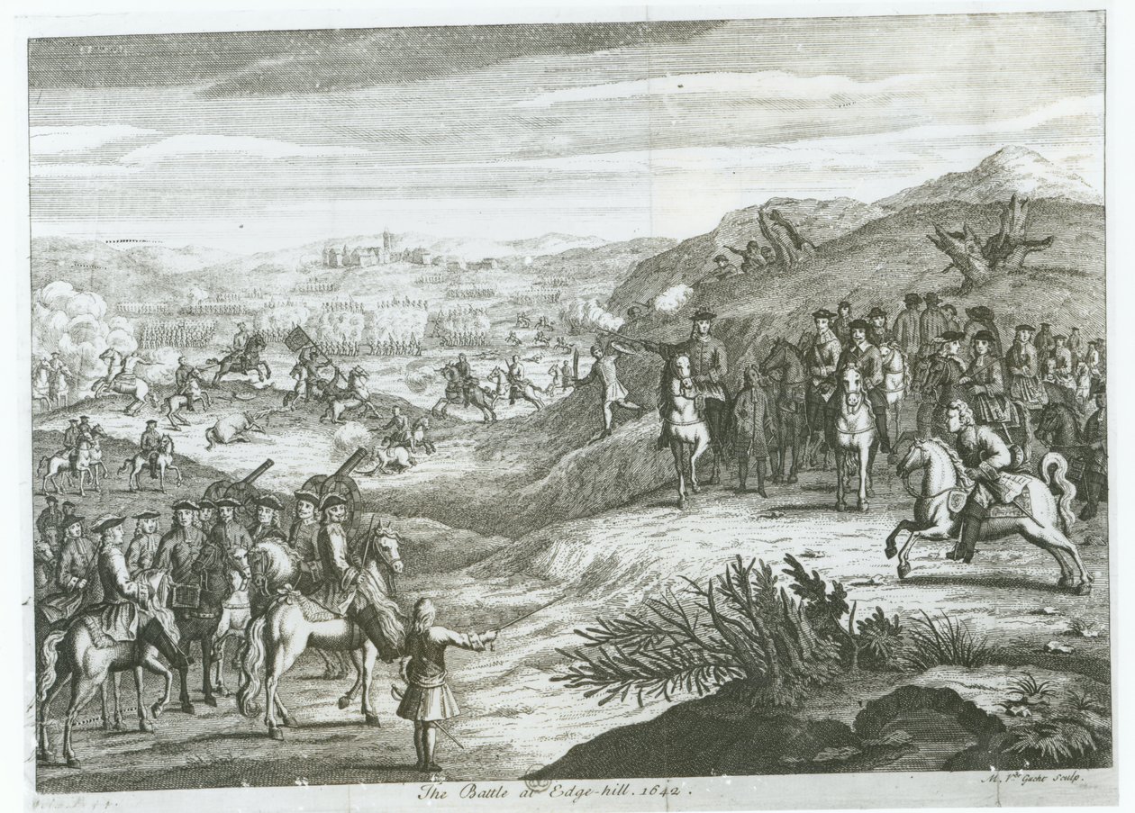 Az Edgehill-i csata, 1642. október 23 alkotó: Michael van der Gucht