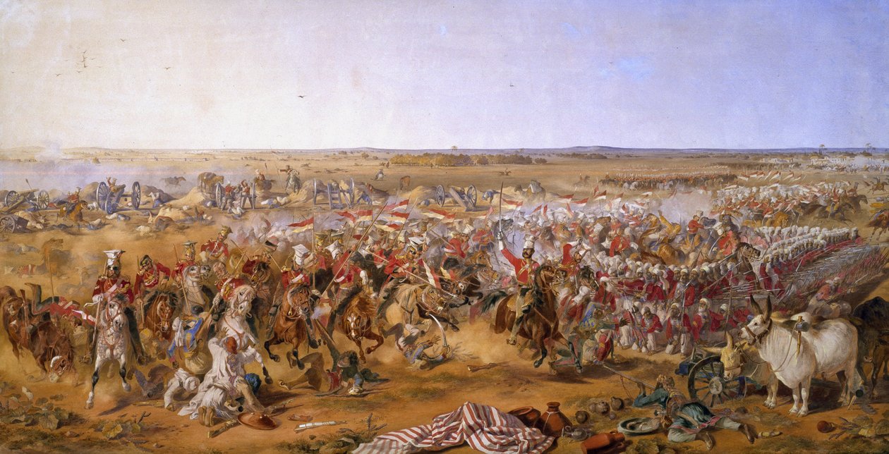 16. Lancers, Aliwal-i csata, 1846. január 28 alkotó: Michael Angelo Hayes
