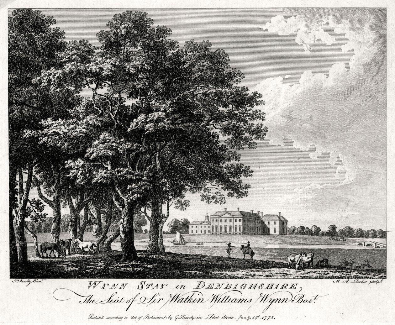 Wynn Stay in Denbighshire, Wales, 1775 alkotó: Michael Angelo Rooker