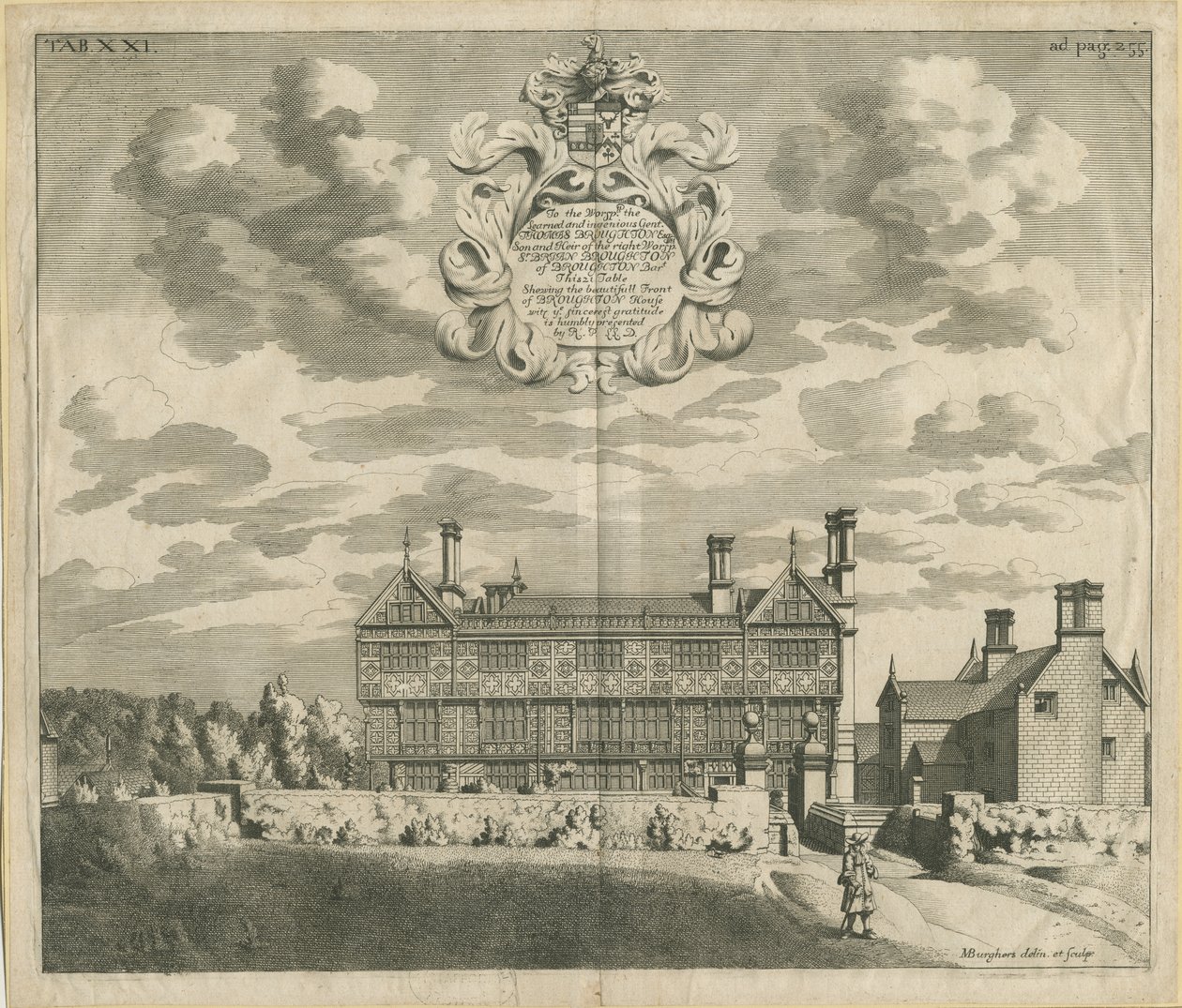 Broughton Hall: rézmetszet, nd [1653-1686] (nyomat) alkotó: Michael Burghers