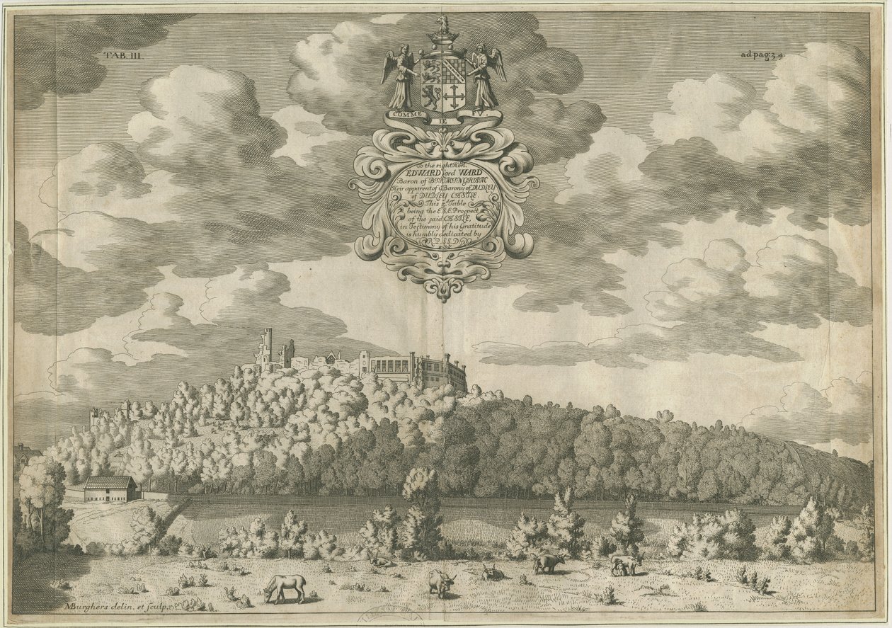 Dudley kastély: rézmetszet, nd [1653-1686] alkotó: Michael Burghers