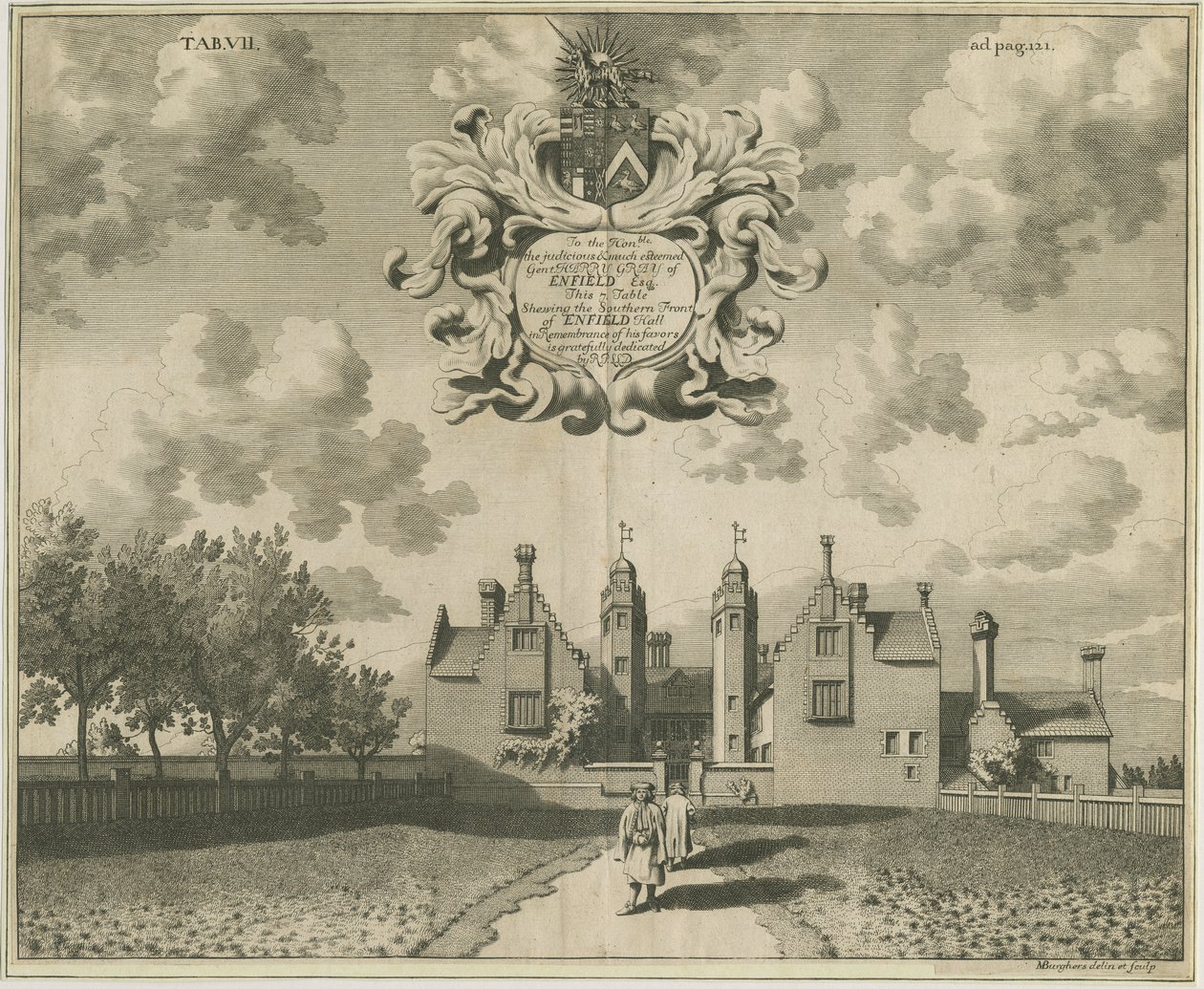 Enville Hall: rézmetszet, nd [1653-1686] alkotó: Michael Burghers