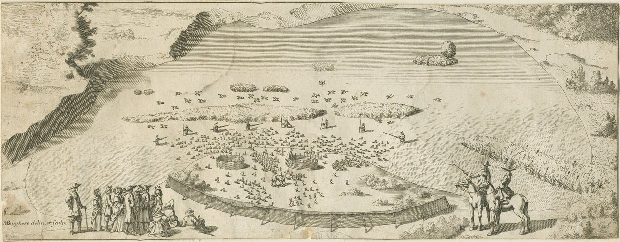 High Offley - Shebben Pool: metszet, nd [1653-1686] (nyomtatás) alkotó: Michael Burghers