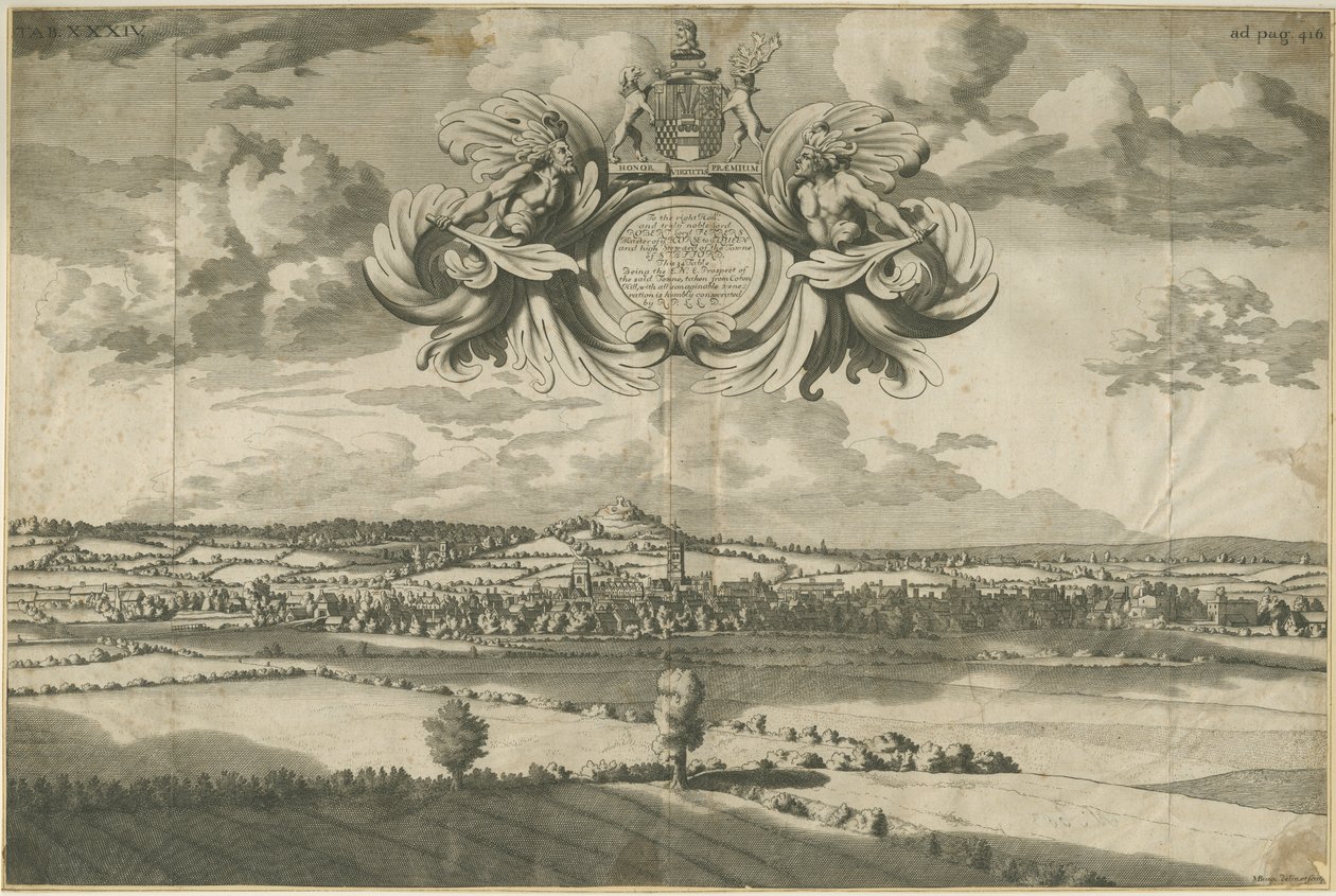 Stafford – East North East Prospect: metszet, nd [1686] (nyomtatás) alkotó: Michael Burghers