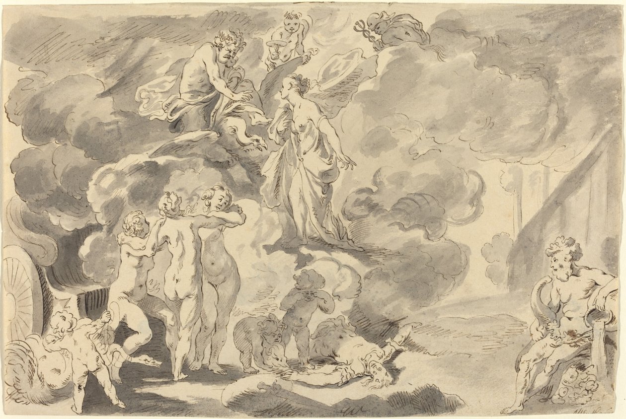 Phaeton halála alkotó: Michael Burghers after Johann Liss