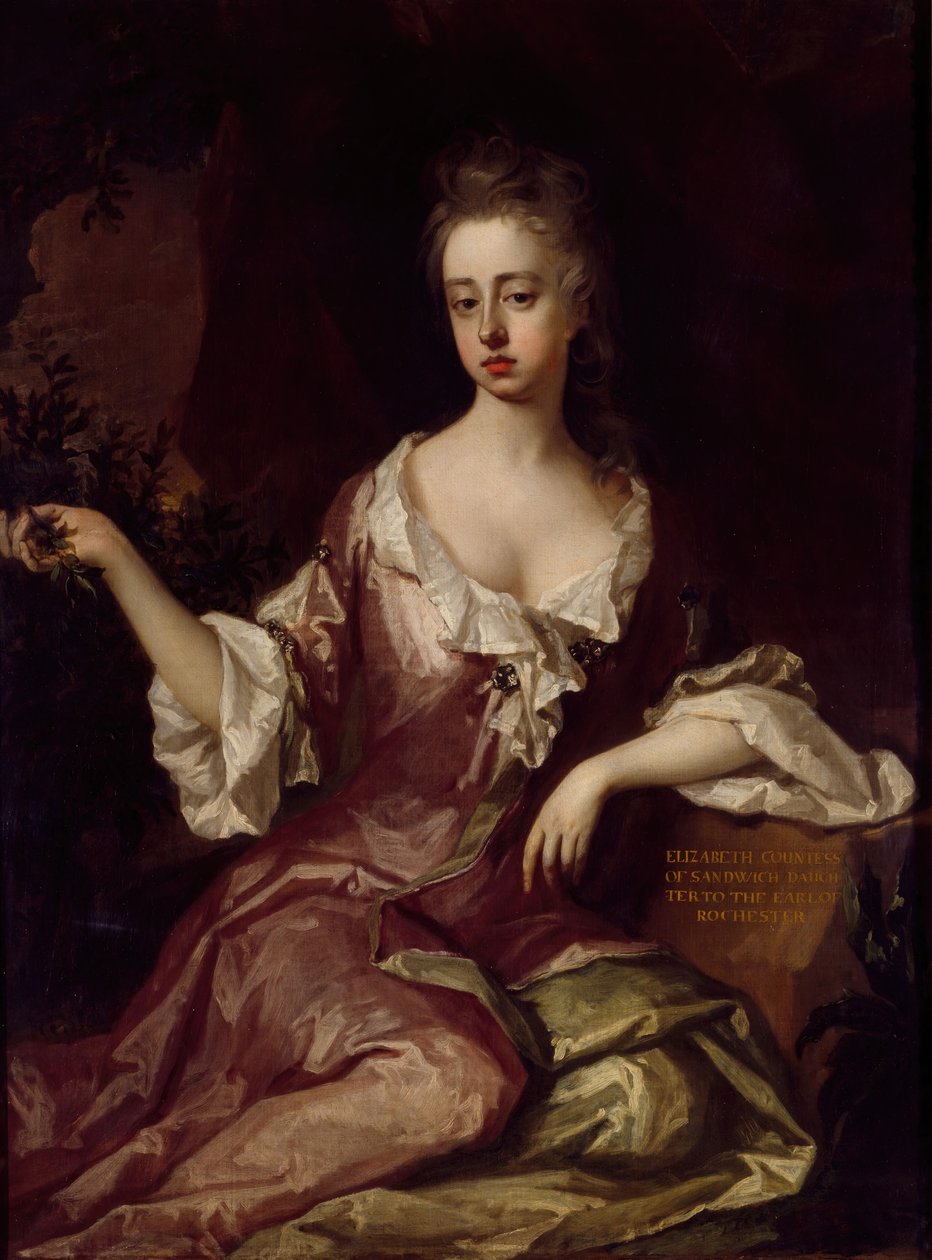 Erzsébet Sandwich grófnője kb.1674-1757, 1690-1740. alkotó: Michael Dahl