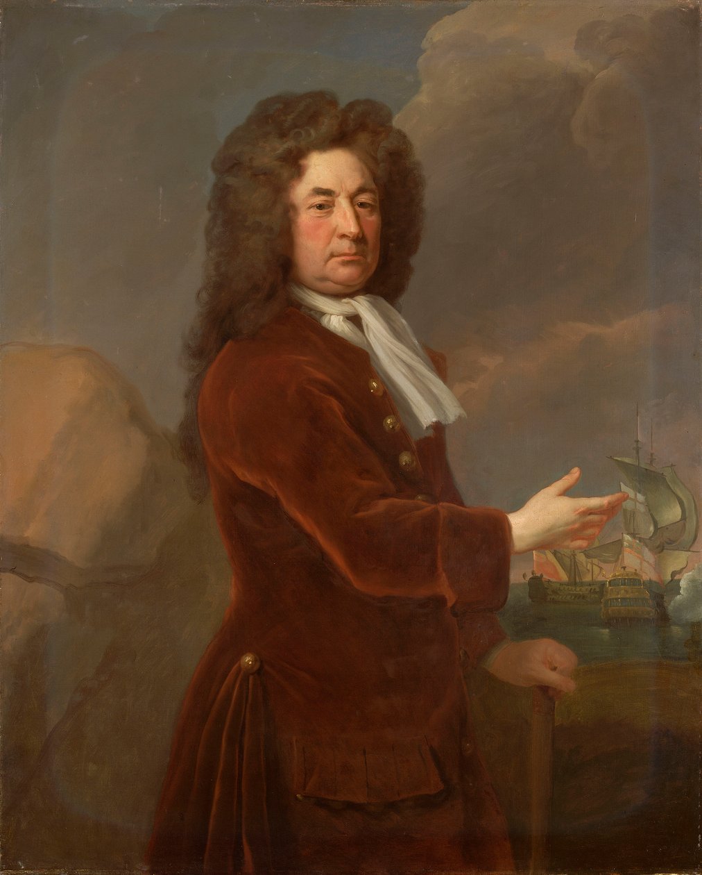 Sir William Whetstone ellentengernagy (1711), 17. század vége-18. század eleje (olaj, vászon) alkotó: Michael Dahl