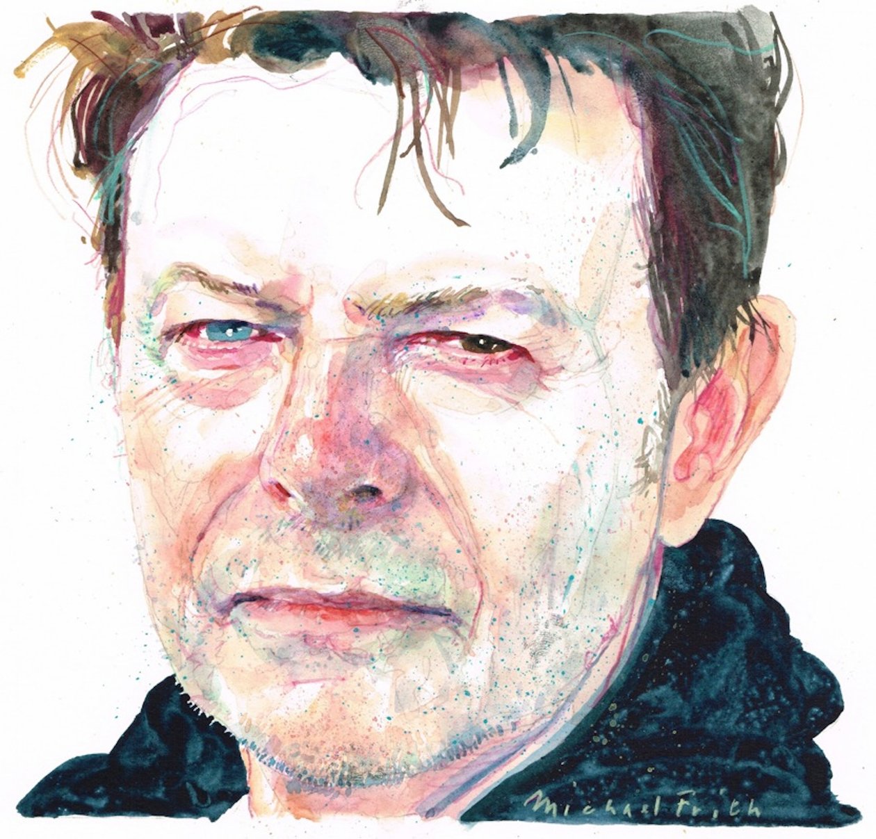 David Bowie (akvarell) alkotó: Michael Frith