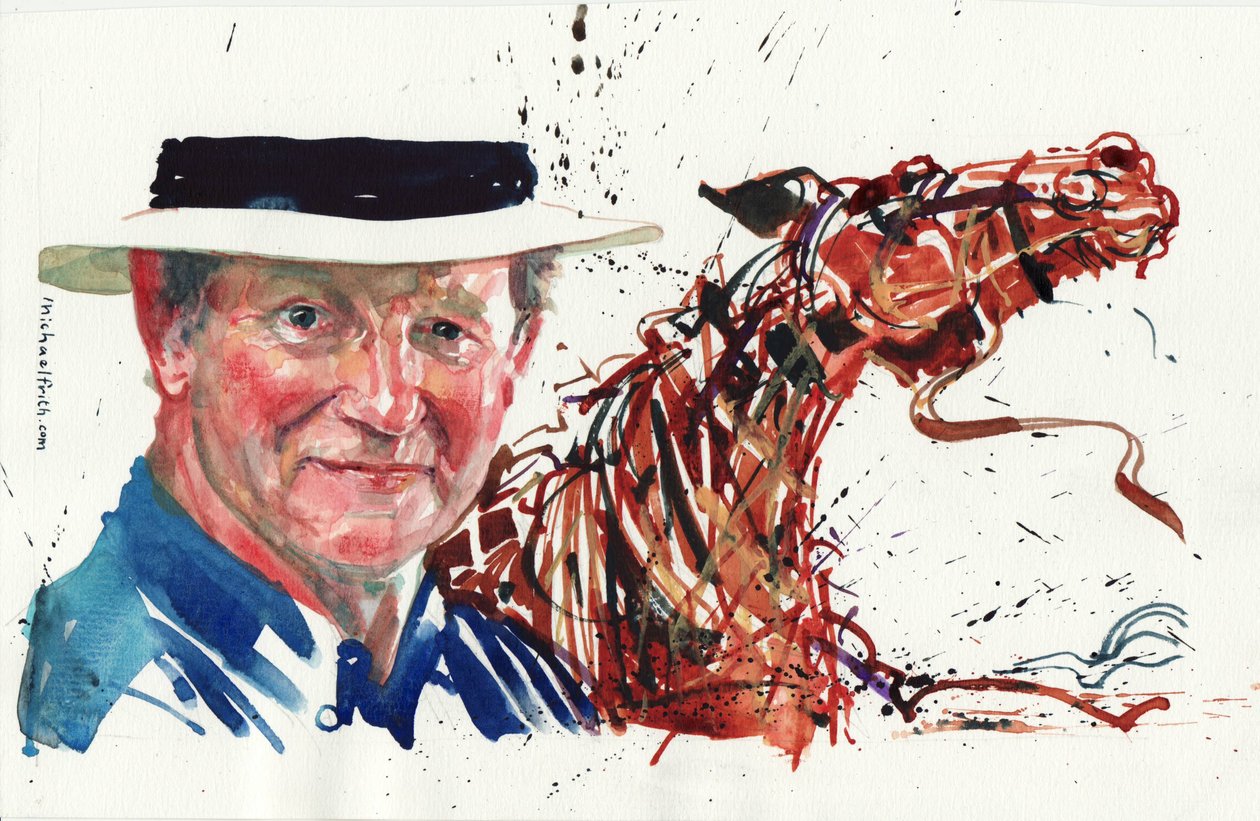 Michael Morpurgo (akvarell) alkotó: Michael Frith