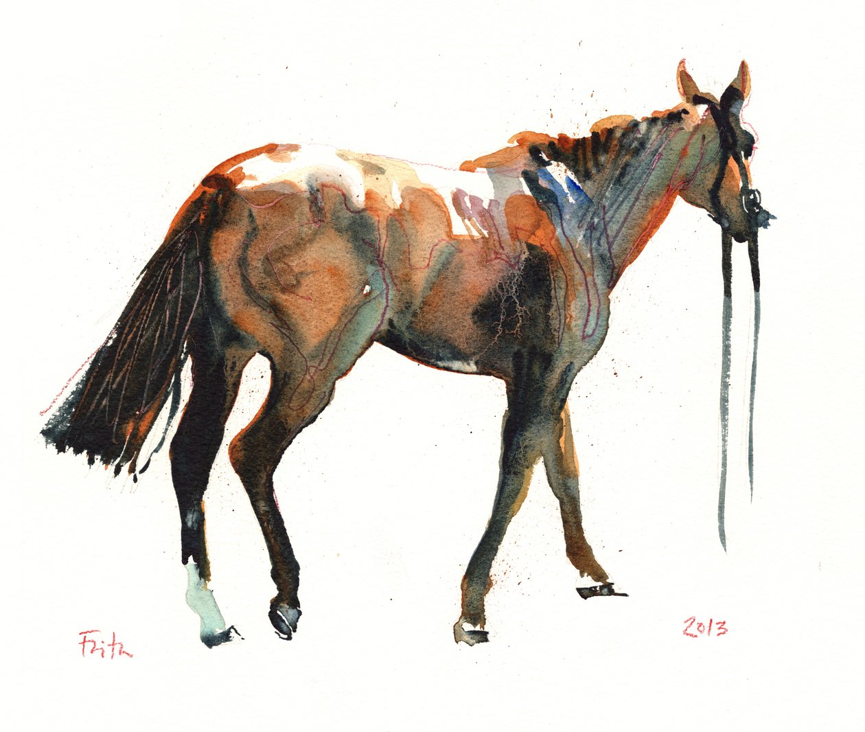 Untitled, 2018 (watercolor on paper) alkotó: Michael Frith