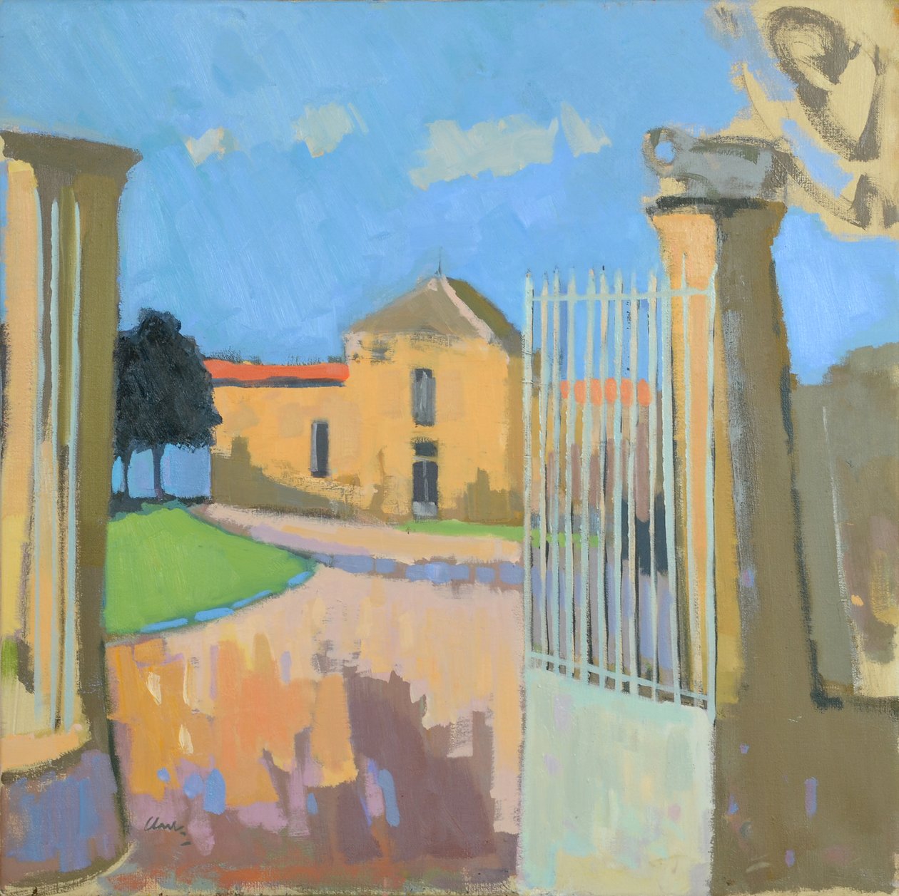 Bages, Franciaország, 2017 (olaj, vászon) alkotó: Michael G. Clark
