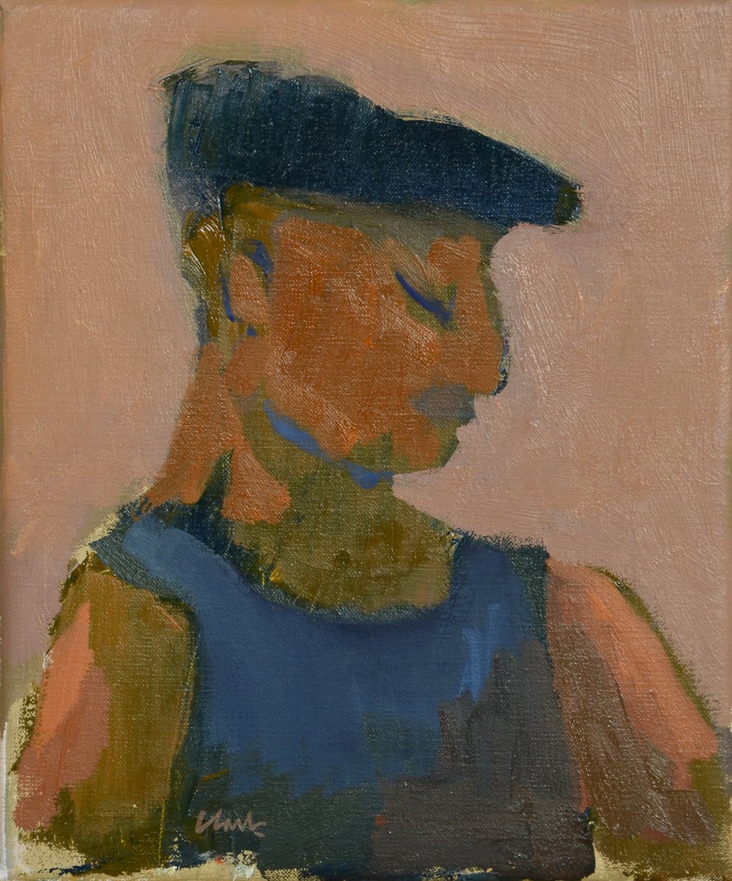Dapper Man, Market Day, 2016 (olaj, vászon) alkotó: Michael G. Clark