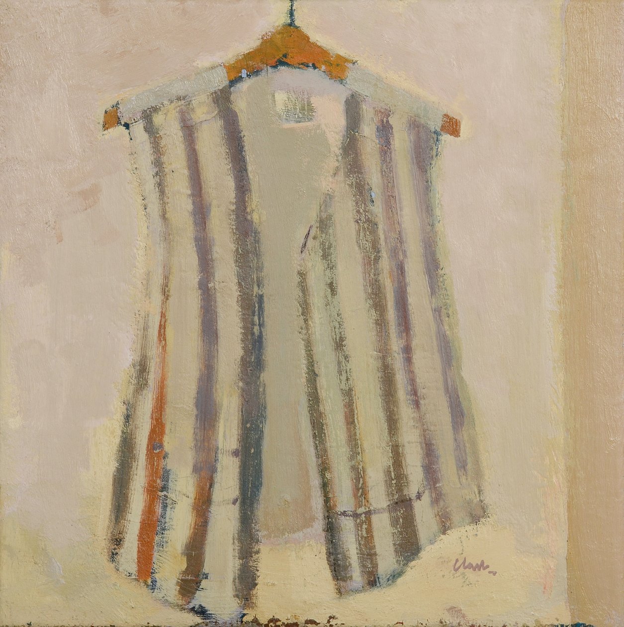 Olasz selyem mellény, 2017 (olaj, vászon) alkotó: Michael G. Clark