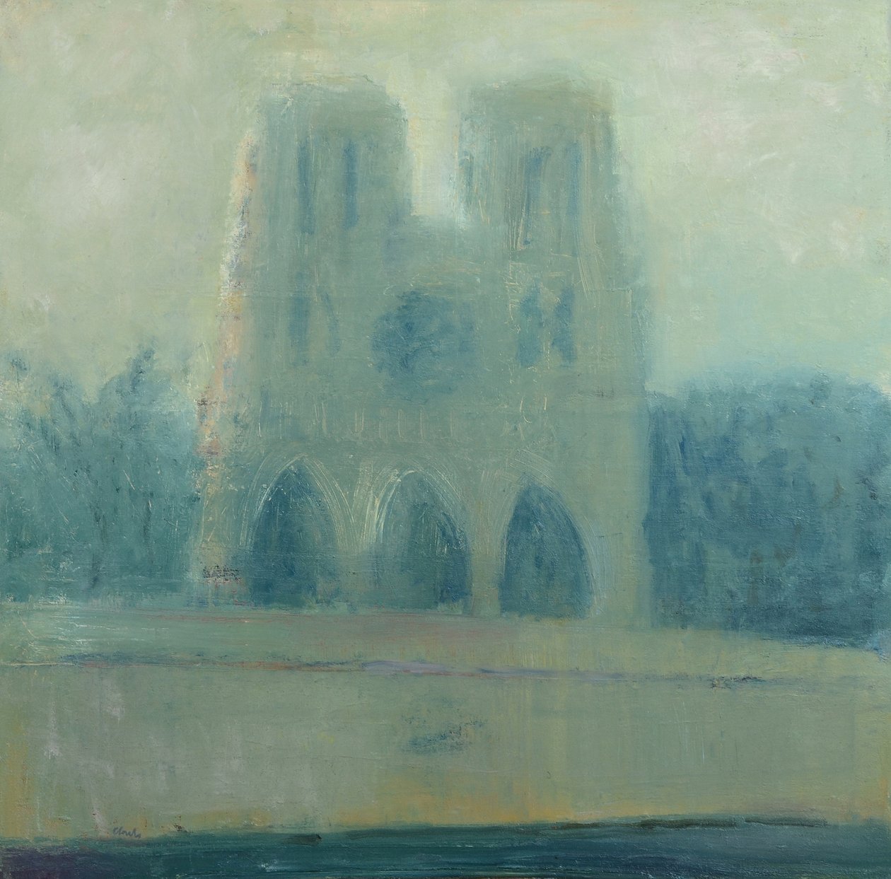 Notre Dame, Párizs, 2016 (olaj, vászon) alkotó: Michael G. Clark