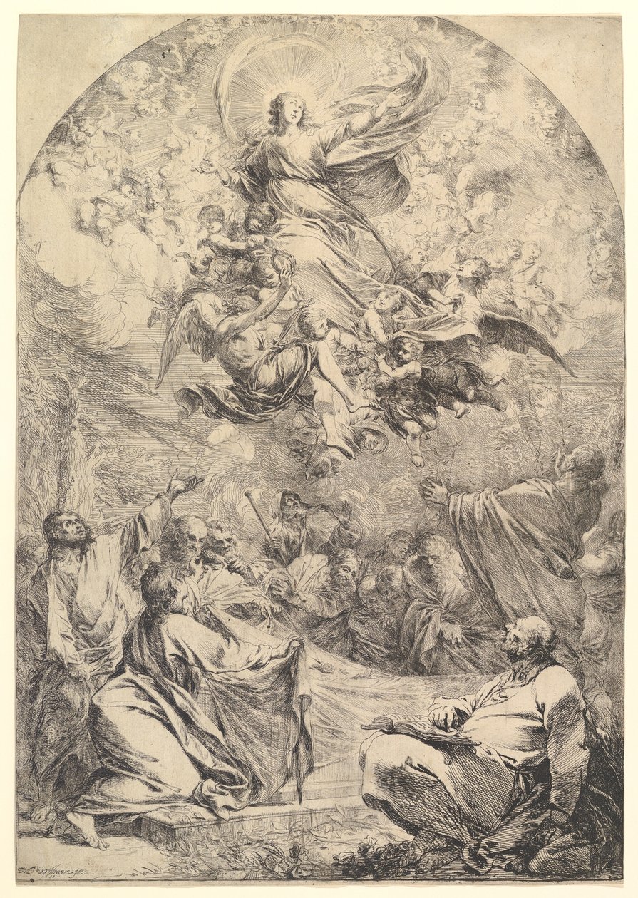 A Szűz mennybemenetele, 1683. alkotó: Michael Lucas Leopold Willmann