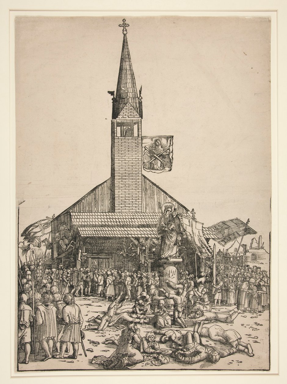 Zarándoklat a regensburgi Gyönyörű Szűz templomba alkotó: Michael Ostendorfer
