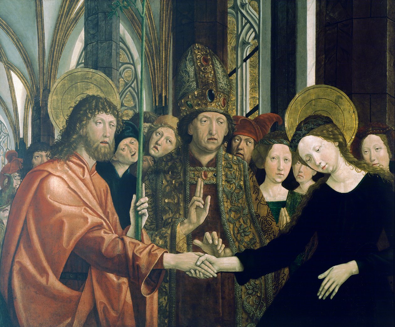 Szűz házassága alkotó: Michael Pacher
