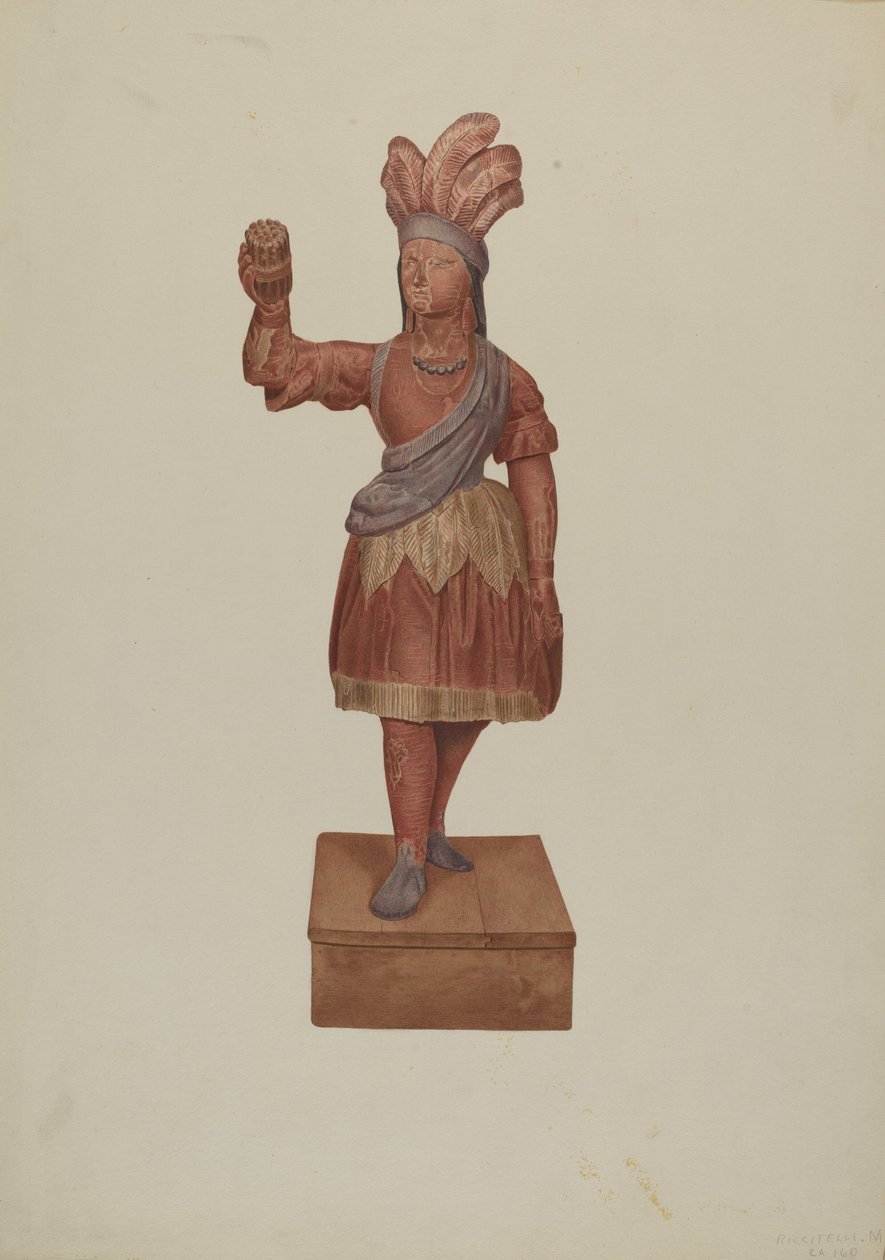 Szivarbolt indiai, c. 1939. alkotó: Michael Riccitelli