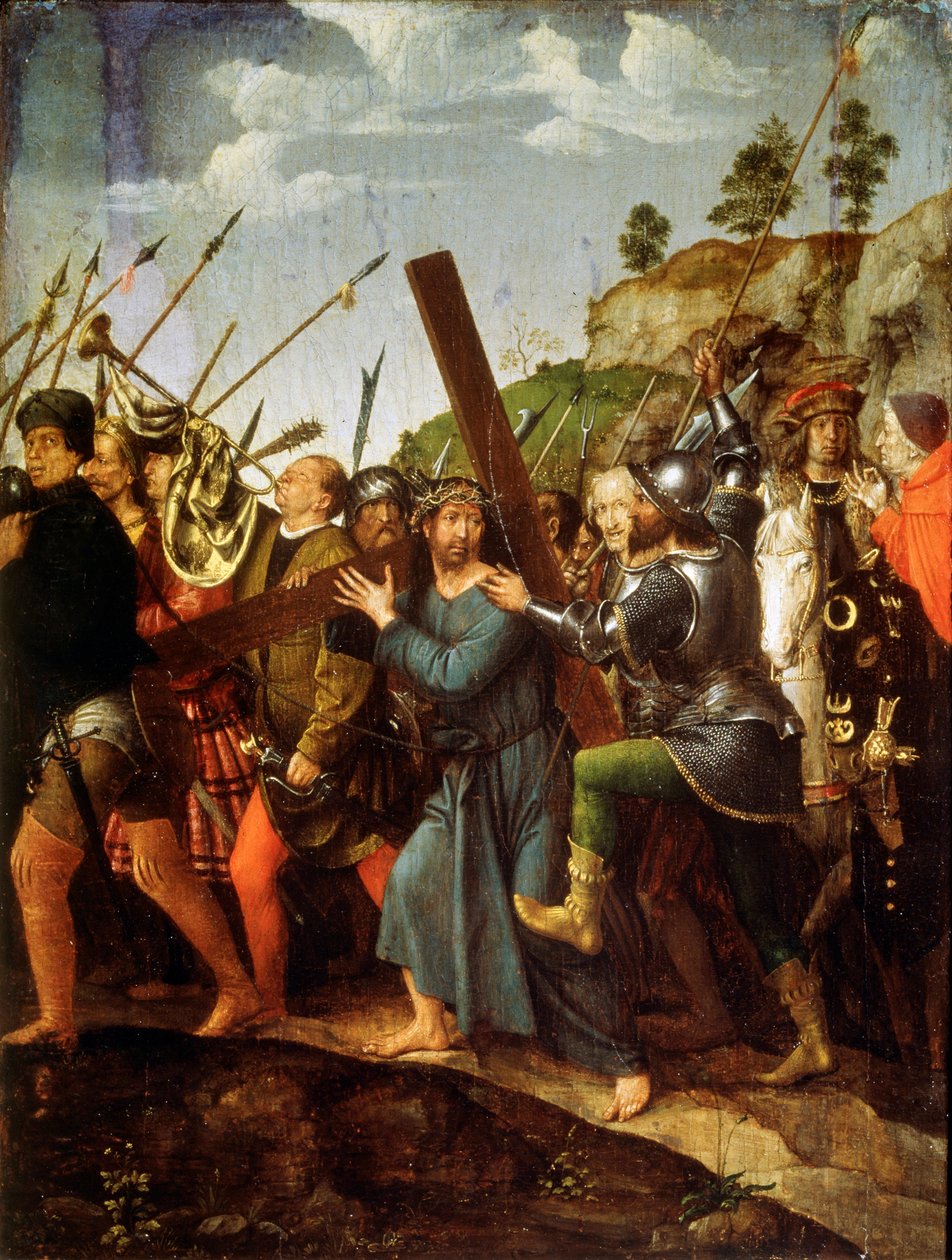 A keresztet hordozó Krisztus, c1518-c1525 alkotó: Michael Sittow