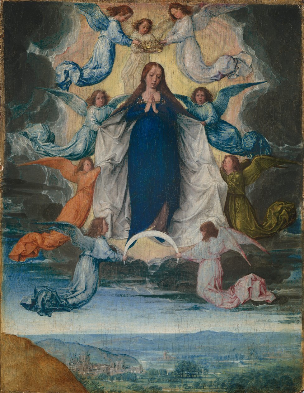 A Szűz mennybemenetele c. 1500. alkotó: Michael Sittow
