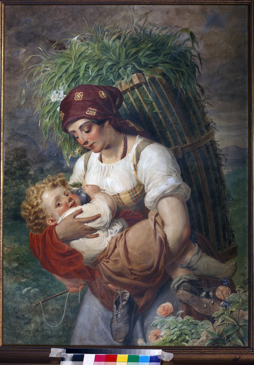 Anya gyermekével alkotó: Michael Stohl